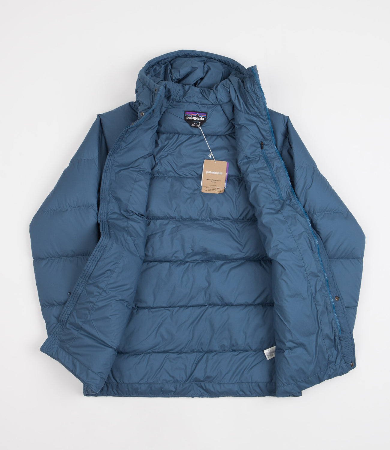 Patagonia Silent Down Parka Wavy Blue Flatspot
