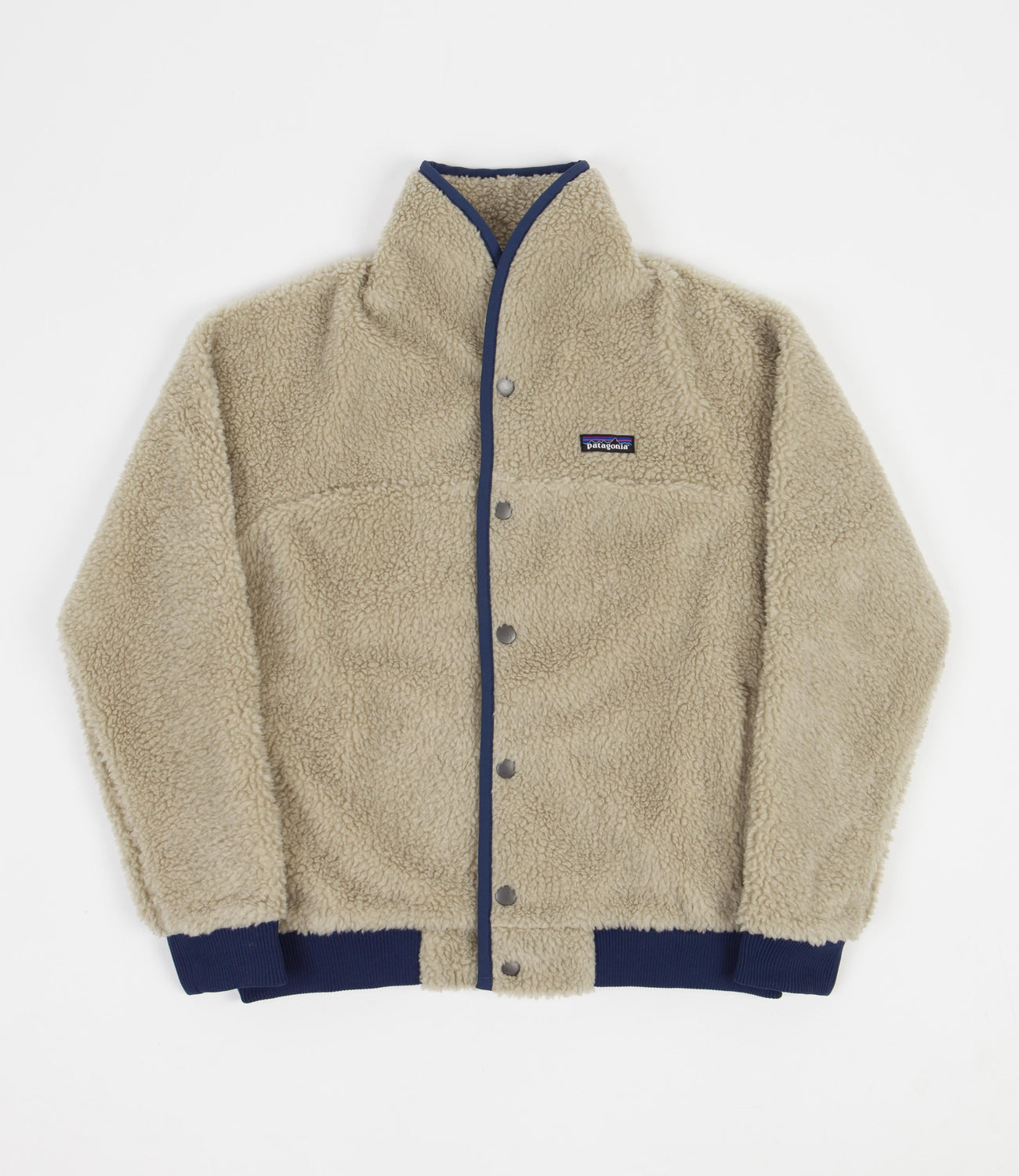 Patagonia Snap Front Retro Pile Fleece Jacket Pelican Flatspot