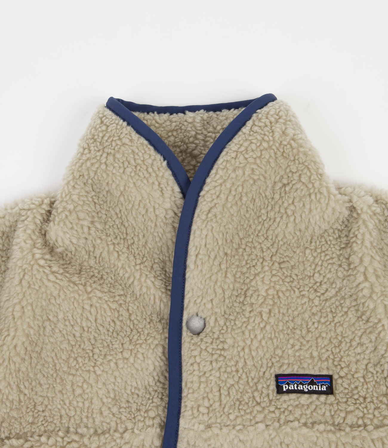 Patagonia Snap Front Retro Pile Fleece Jacket Pelican Flatspot