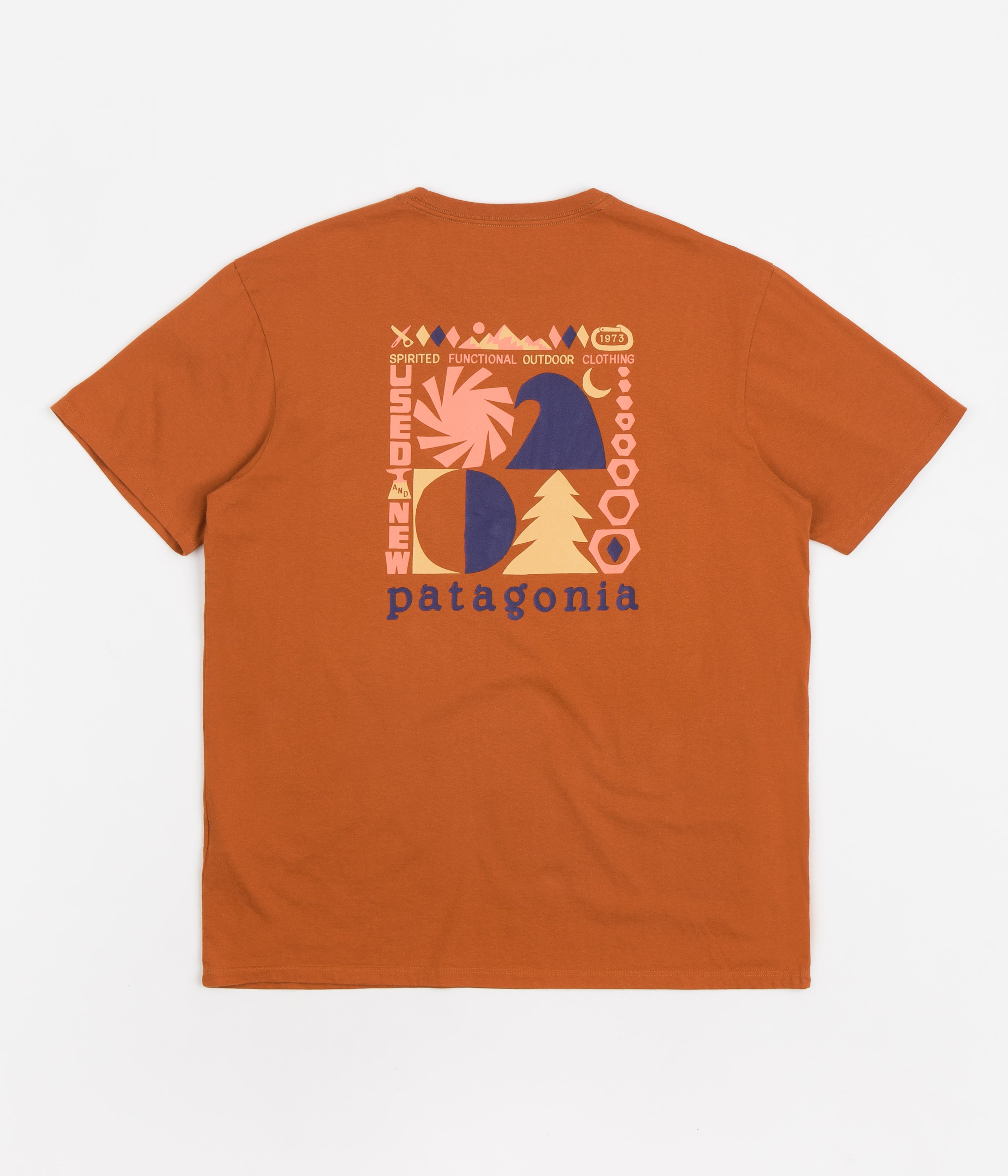 Patagonia Spirited Seasons Organic TShirt Sandhill Rust Flatspot