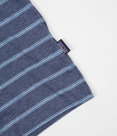 Patagonia Squeaky Clean Pocket T-Shirt - Sentinel Stripe / Dolomite Blue