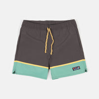 Patagonia Stretch Wavefarer 16" Volley Shorts - Bottom Leg Stripe: Forge Grey thumbnail
