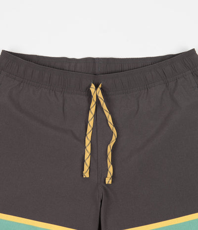 Patagonia Stretch Wavefarer 16" Volley Shorts - Bottom Leg Stripe: Forge Grey