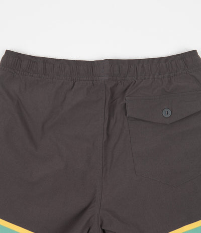 Patagonia Stretch Wavefarer 16" Volley Shorts - Bottom Leg Stripe: Forge Grey