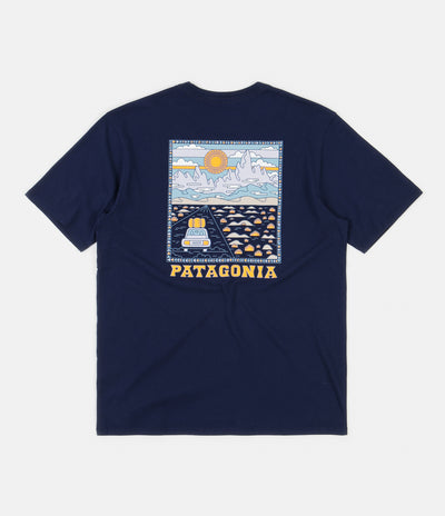 Patagonia Summit Road Organic T-Shirt - Classic Navy