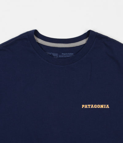 Patagonia Summit Road Organic T-Shirt - Classic Navy