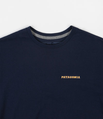 Patagonia Summit Road Responsibili-Tee Long Sleeve T-Shirt - Classic Navy