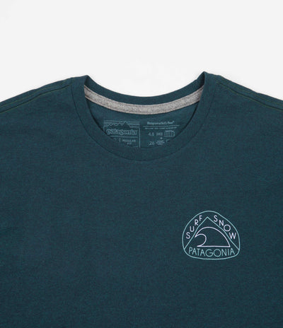 Patagonia Surf Snow Responsibili-Tee T-Shirt - Dark Borealis Green