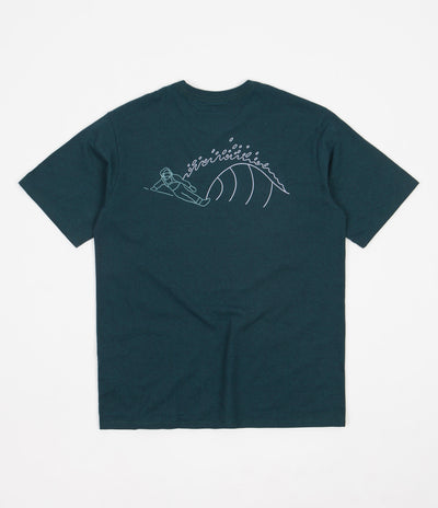 Patagonia Surf Snow Responsibili-Tee T-Shirt - Dark Borealis Green