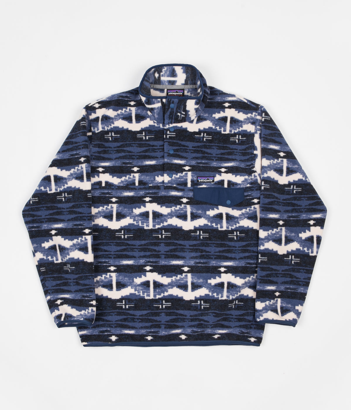 Patagonia Synchilla Snap T Pullover Jacket Shepherd Knit Stone