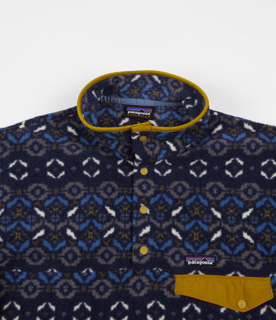 Patagonia Synchilla Snap T Pullover Jacket Tundra Cluster New Navy Flatspot