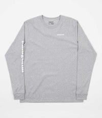Patagonia Text Logo Long Sleeve T-Shirt - Drifter Grey