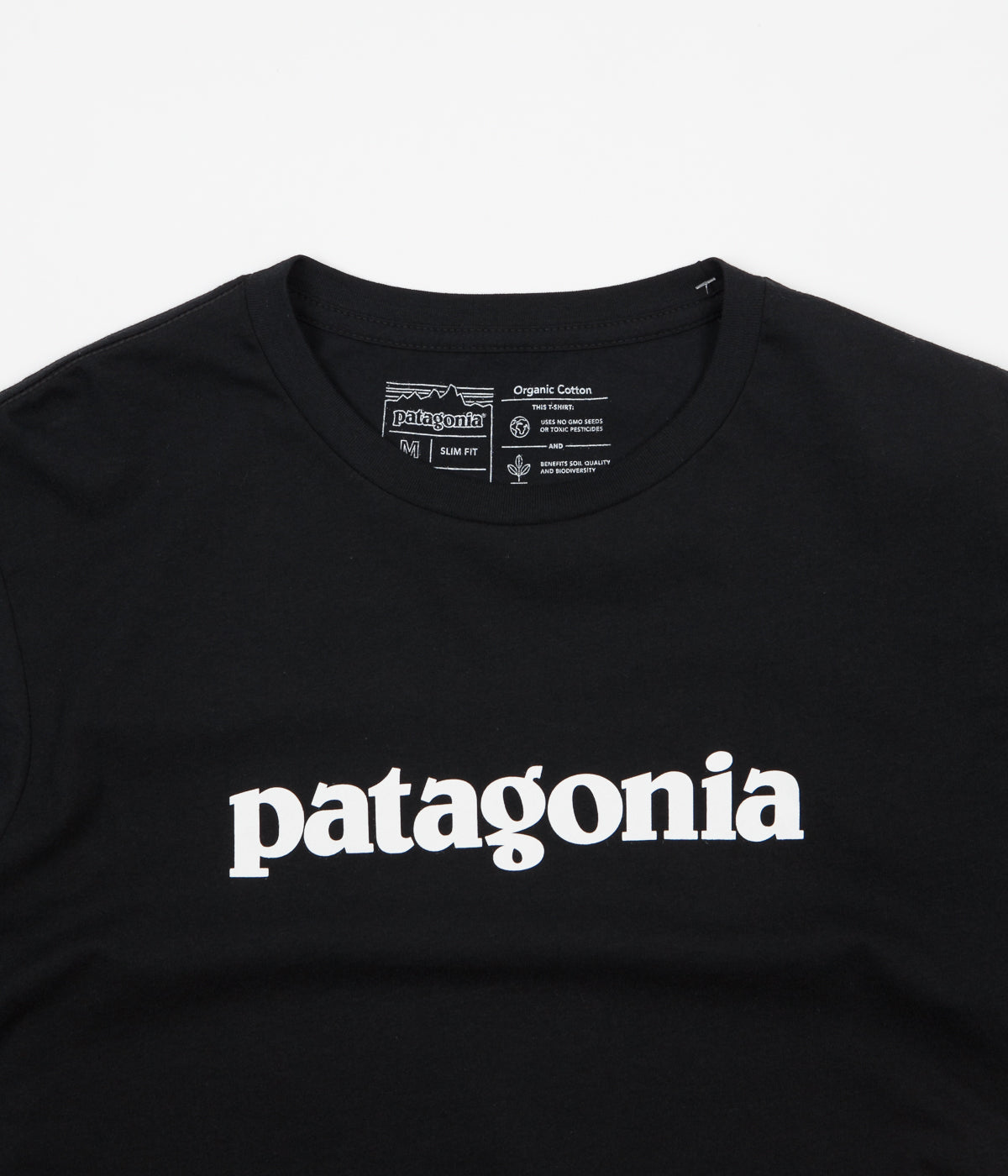 Patagonia text logo tee shop