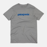 Patagonia Text Logo Organic T-Shirt - Feather Grey thumbnail