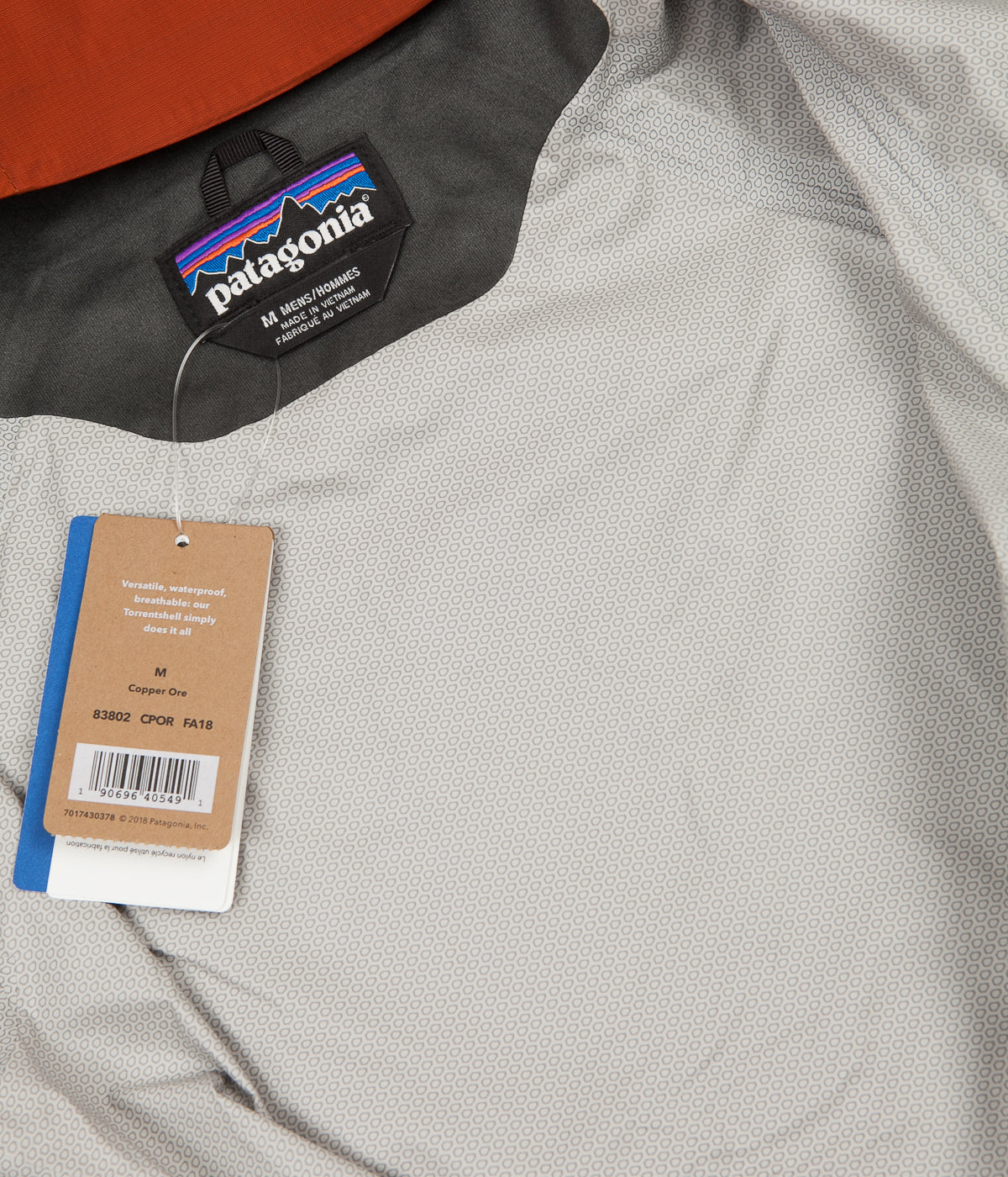 Patagonia torrentshell jacket deals copper ore