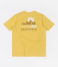 Patagonia Tube View Organic T-Shirt - Mountain Yellow