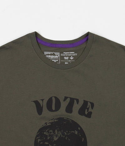 Patagonia Vote Her Organic T-Shirt - Basin Green