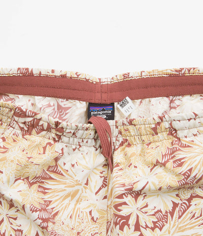 Patagonia Womens Baggies 5" Shorts in Canyon Hike Big: Rosehip