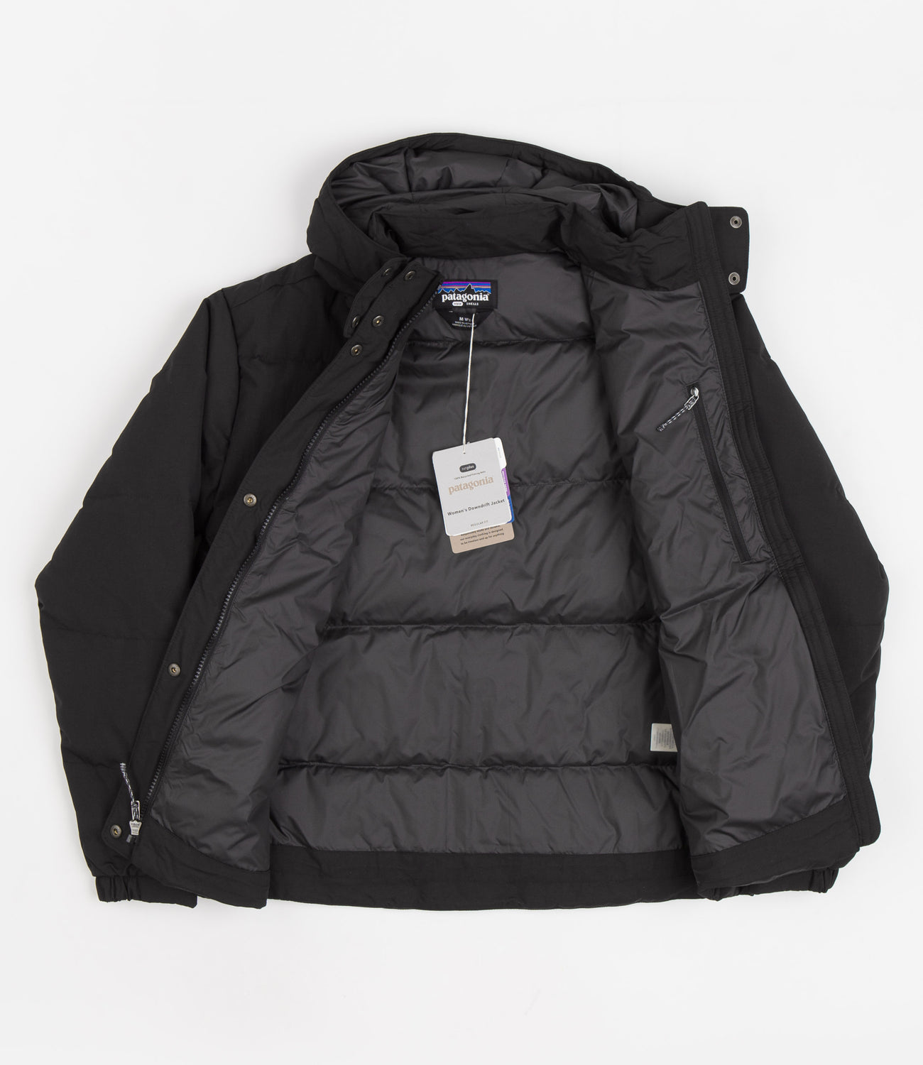 Patagonia women's down jacket black outlet