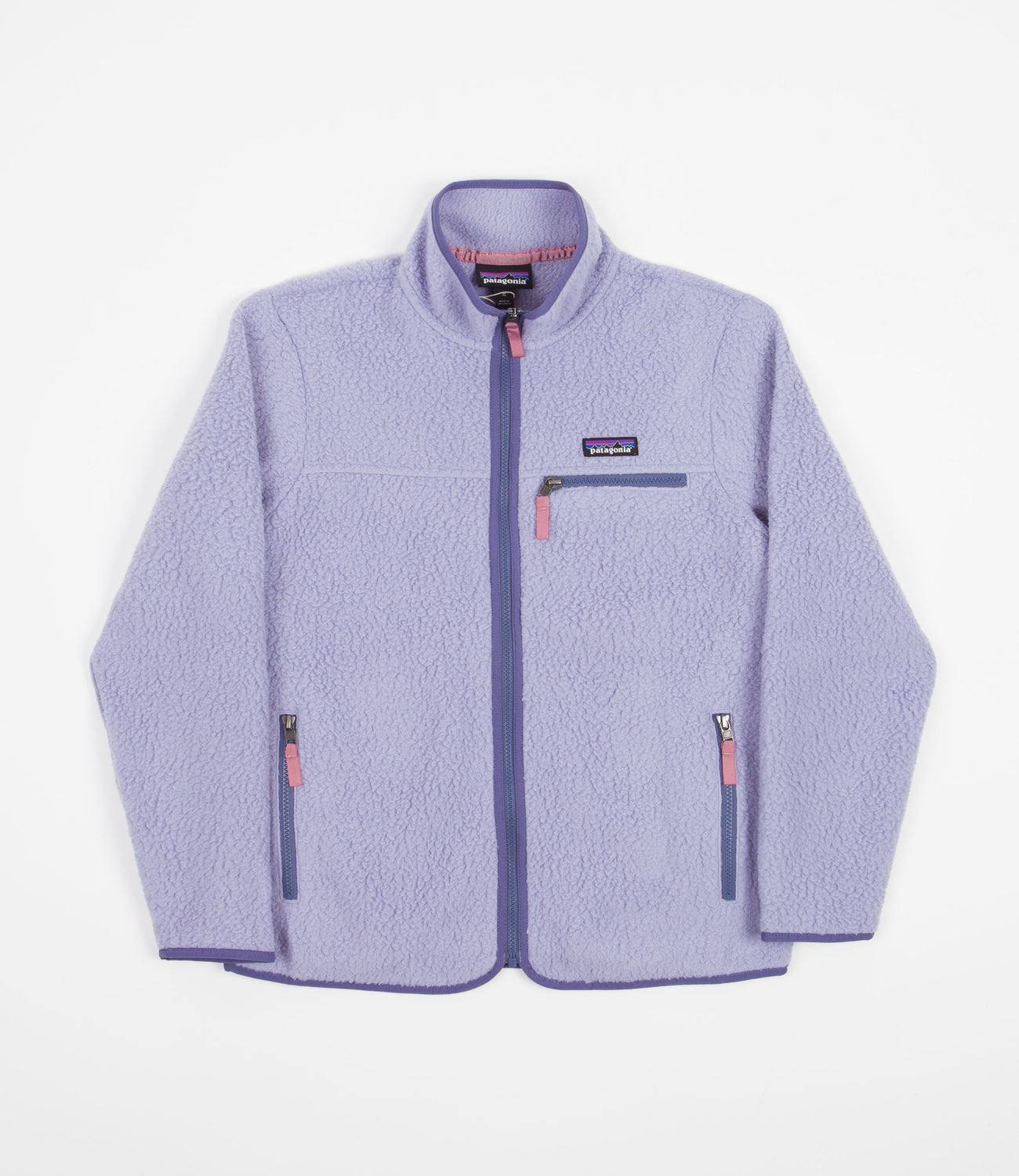 Light purple patagonia fleece deals