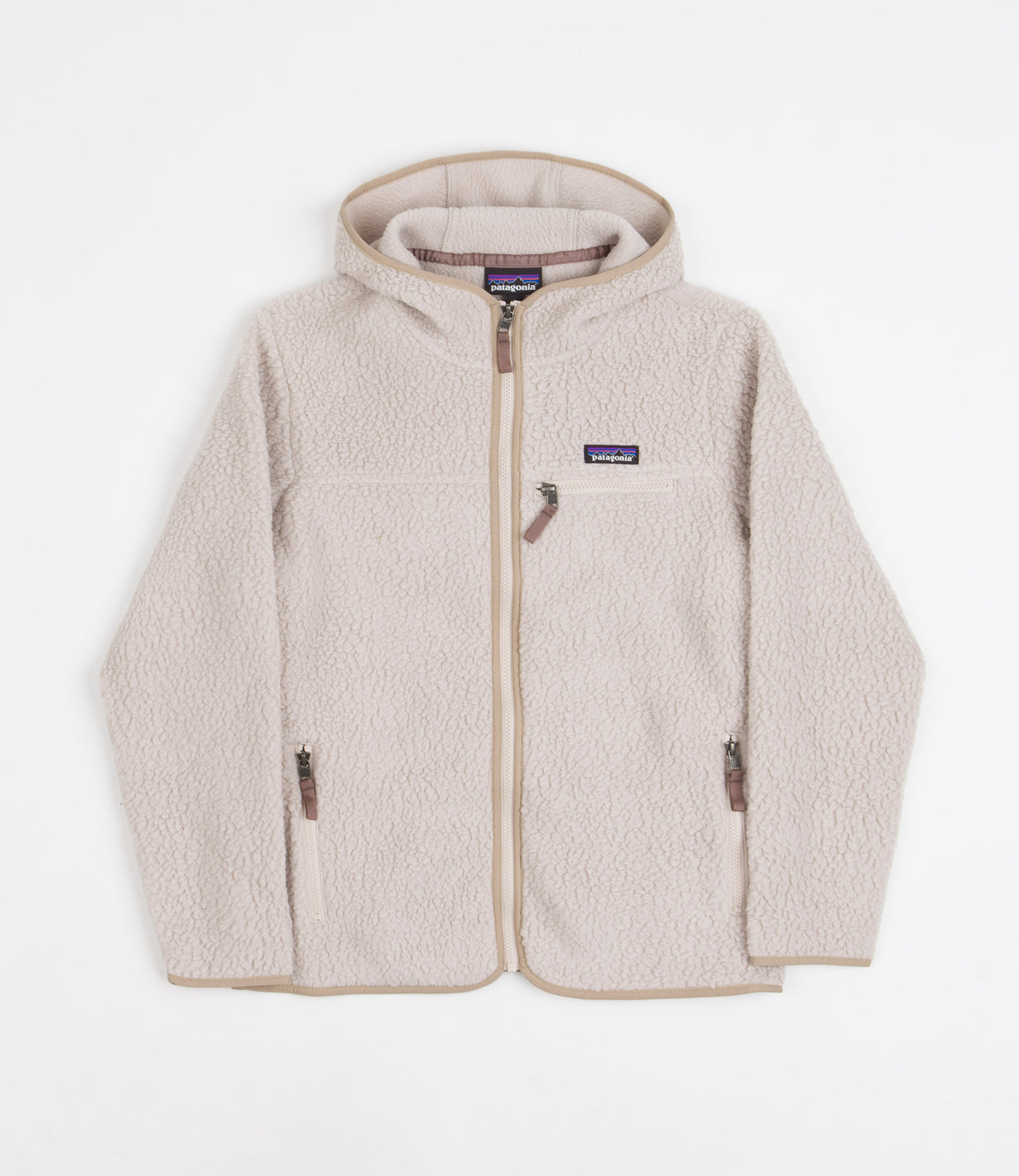Patagonia Womens Retro Pile Hooded Fleece Shroom Taupe Flatspot