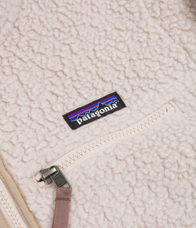 Patagonia Womens Retro Pile Hooded Fleece - Shroom Taupe