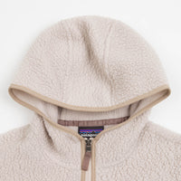 Patagonia Womens Retro Pile Hooded Fleece - Shroom Taupe | Flatspot