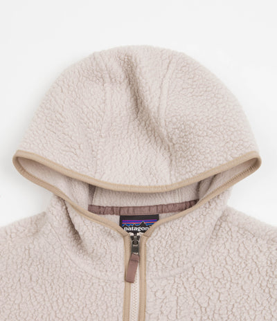 Patagonia Womens Retro Pile Hooded Fleece - Shroom Taupe