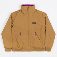 Patagonia Womens Shelled Synchilla Jacket - Nest Brown / Amaranth Pink thumbnail