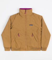 Patagonia Womens Shelled Synchilla Jacket - Nest Brown / Amaranth Pink