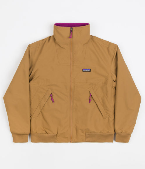 Patagonia Womens Shelled Synchilla Jacket - Nest Brown / Amaranth