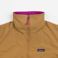 Patagonia Womens Shelled Synchilla Jacket - Nest Brown / Amaranth Pink thumbnail