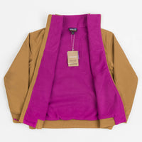 Patagonia Womens Shelled Synchilla Jacket - Nest Brown / Amaranth Pink thumbnail