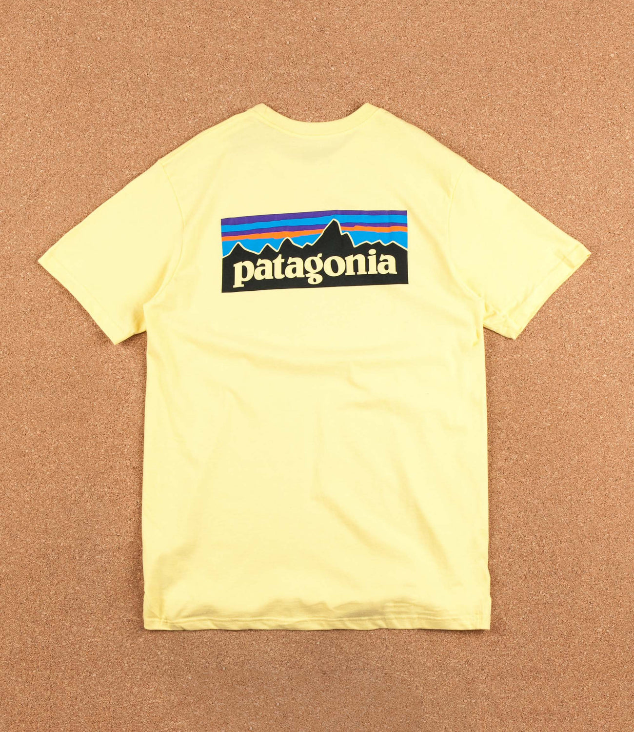 Patagonia P 6 Logo T Shirt Yoke Yellow Flatspot