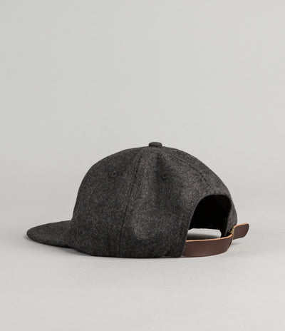 Paterson Brushed Wool Club Cap - Charcoal