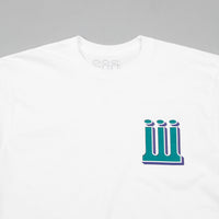 Piilgrim Structure Long Sleeve T-Shirt - White / Green thumbnail