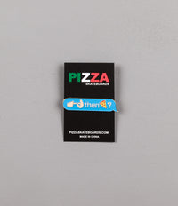 Pizza Skateboards Emoji Pin Badge - Blue