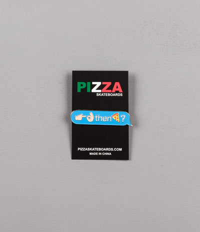 Pizza Skateboards Emoji Pin Badge - Blue