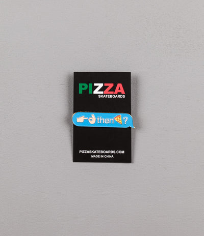 Pizza Skateboards Emoji Pin Badge - Blue