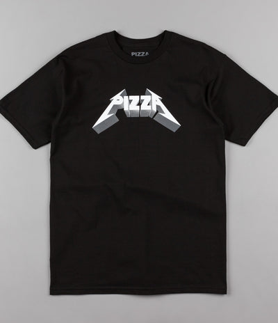 Pizza Skateboards Metal T-Shirt - Black
