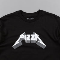 Pizza Skateboards Metal T-Shirt - Black thumbnail
