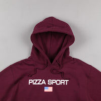 Pizza Skateboards Pizza Sport Hooded Sweatshirt - Burgundy thumbnail