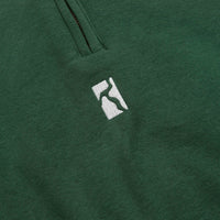 Poetic Collective Classic Half Zip Sweatshirt - Bottle Green thumbnail