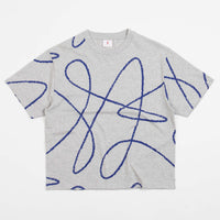 Poetic Collective Doodle Pattern T-Shirt - Heather Grey thumbnail