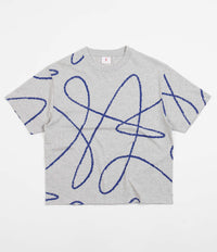 Poetic Collective Doodle Pattern T-Shirt - Heather Grey