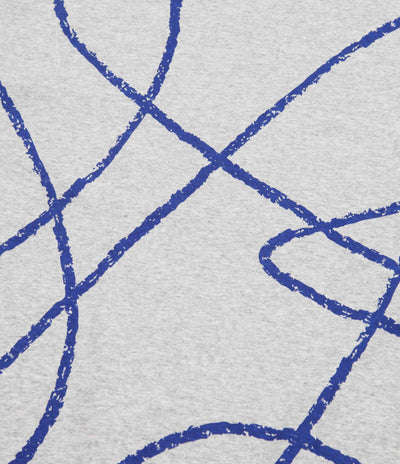 Poetic Collective Doodle Pattern T-Shirt - Heather Grey