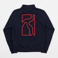 Poetic Collective Half Zip Sweatshirt - Navy thumbnail