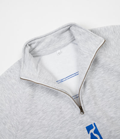 Poetic Collective Half Zip Sweatshirt - Sport Grey