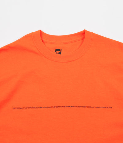 Poetic Collective Long Sleeve T-Shirt - Orange