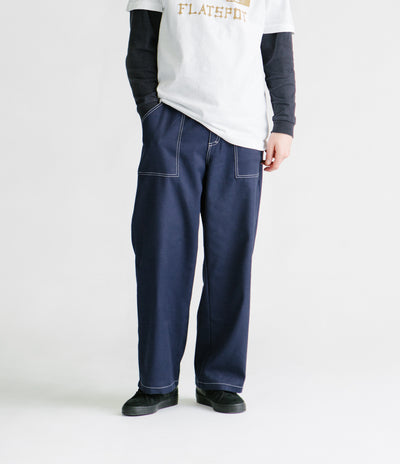 Poetic Collective Painter Pants - Navy / White Seams